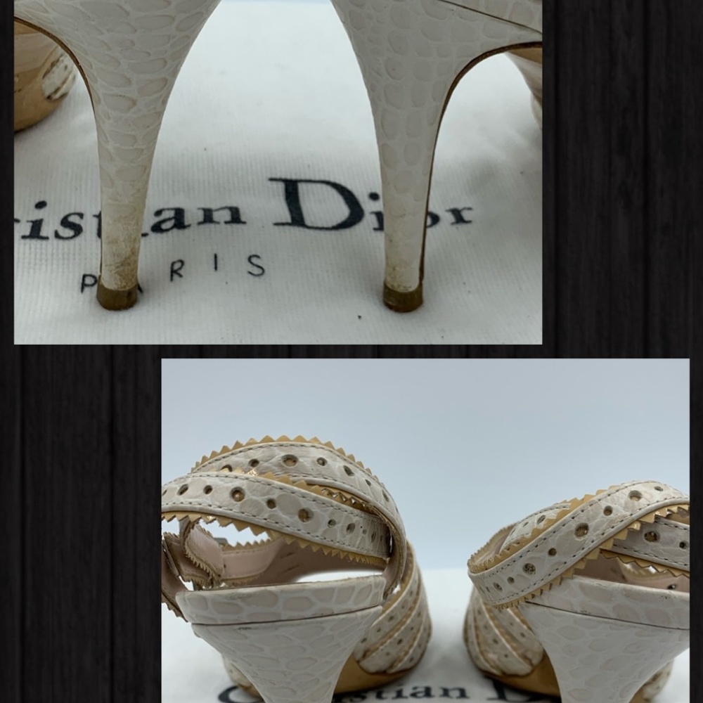 not for sale 🌸CD CHRISTIAN DIOR WOMEN SHOES Lauxry For Wedding or Party👠 - Picture 7 of 8
